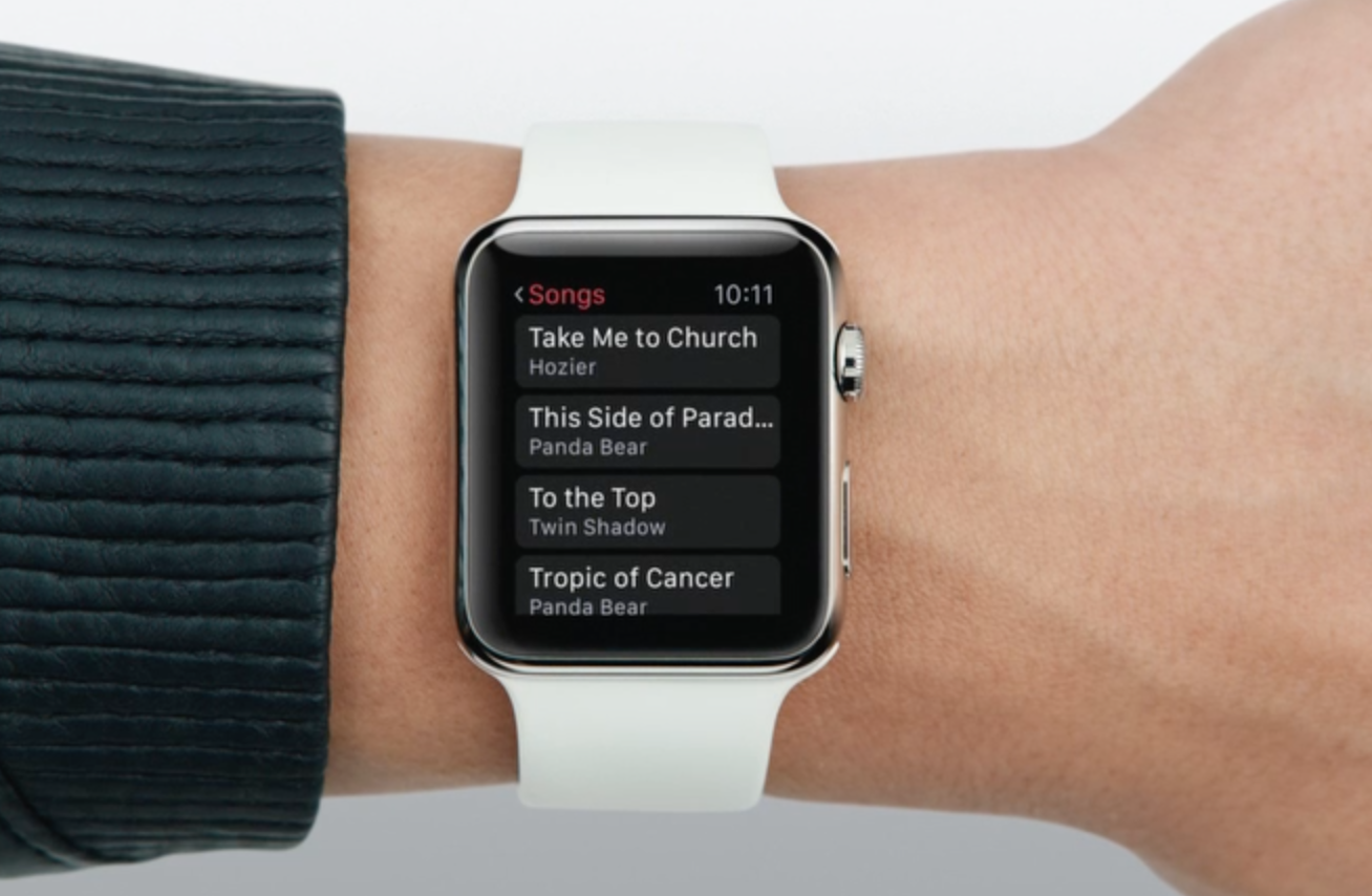 how much music on apple watch